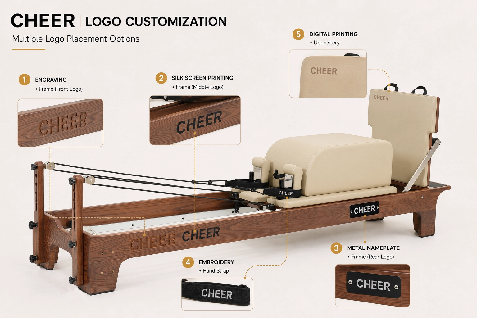 CHEER logo wood frame webp