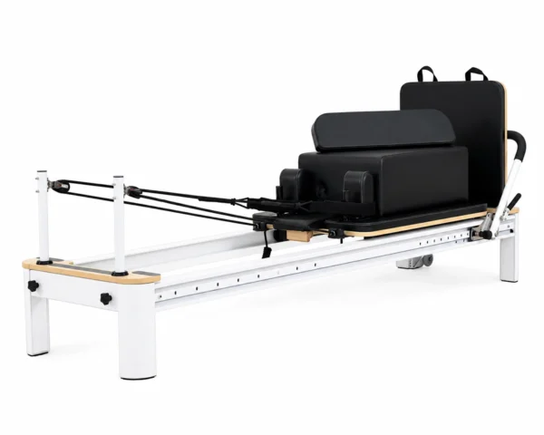 CP102 aluminum alloy Pilates reformer machine with sliding footbar for commercial Pilates studios