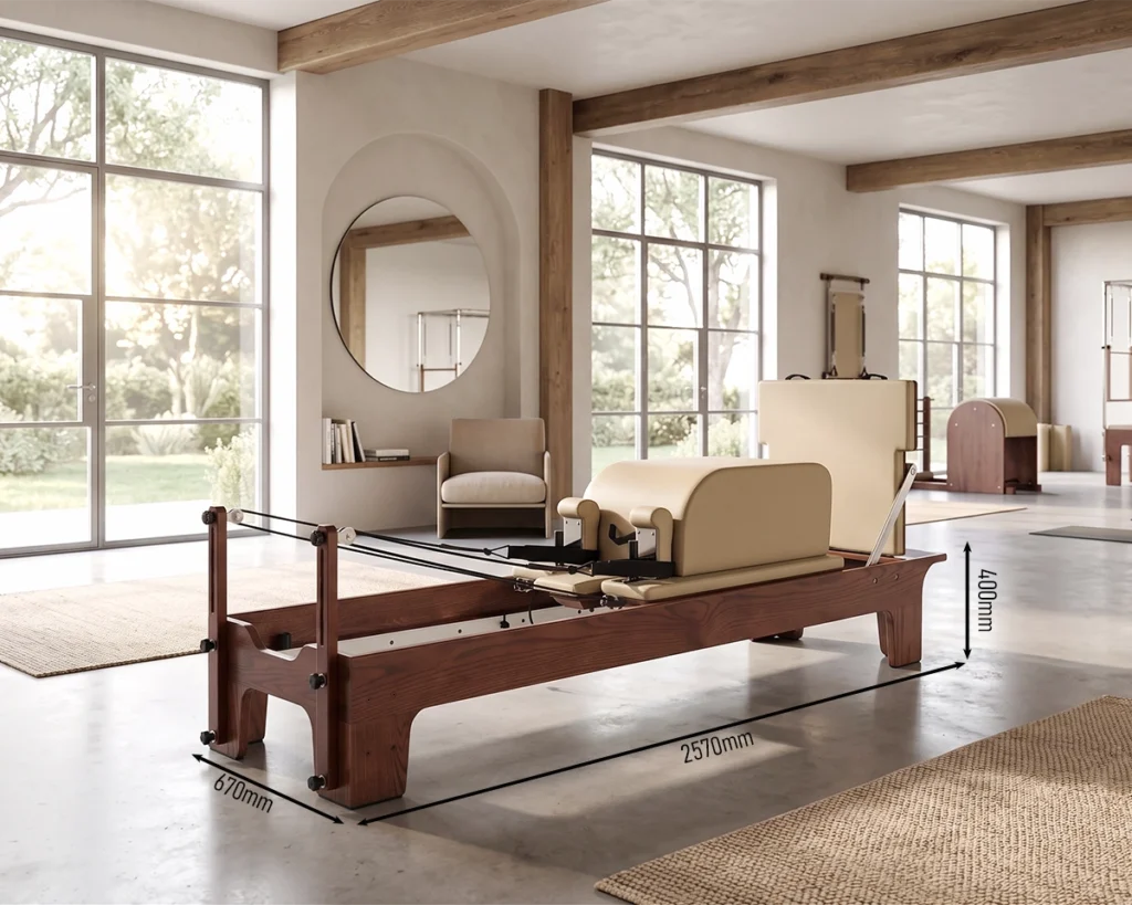 cp163-walnut-wood-pilates-reformer-size