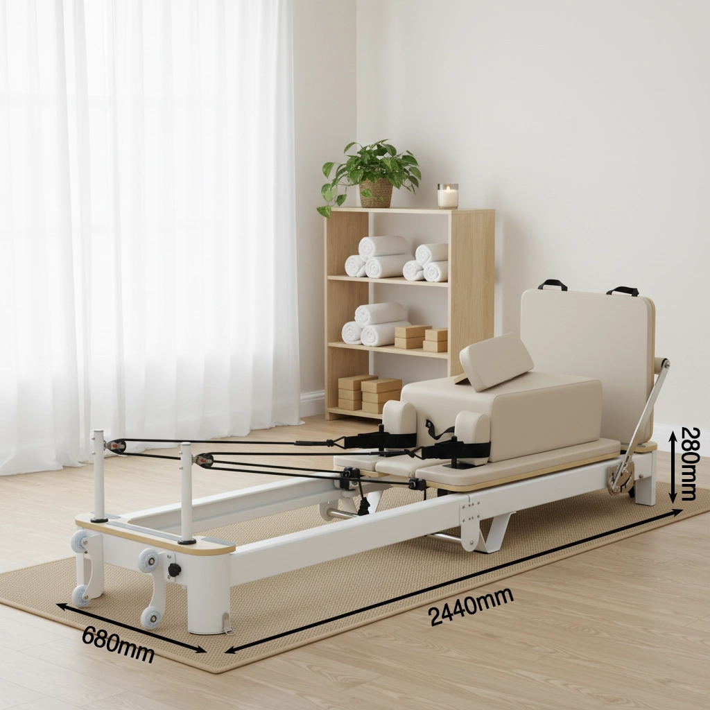 cp201-pilates-reformer-size Folding Pilates Reformer CP201 size and dimensions