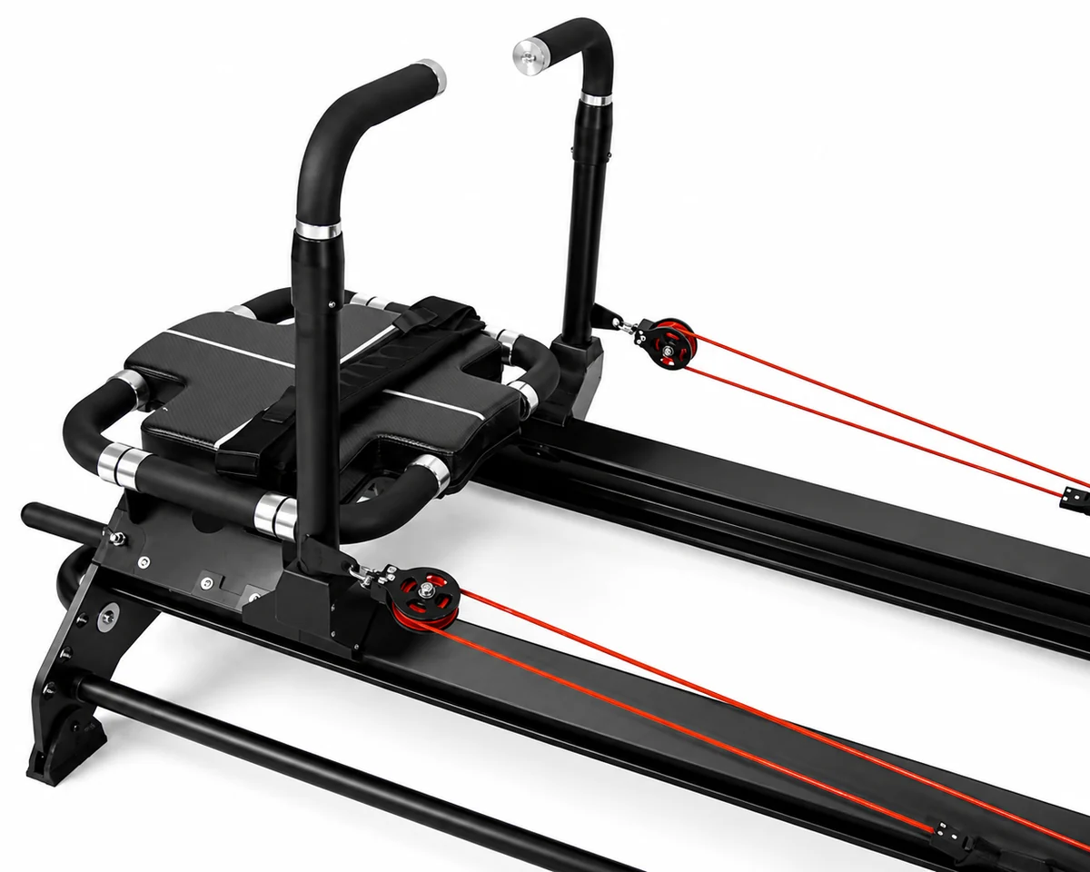 CP110 Mega Reformer resistance cord and pulley system
