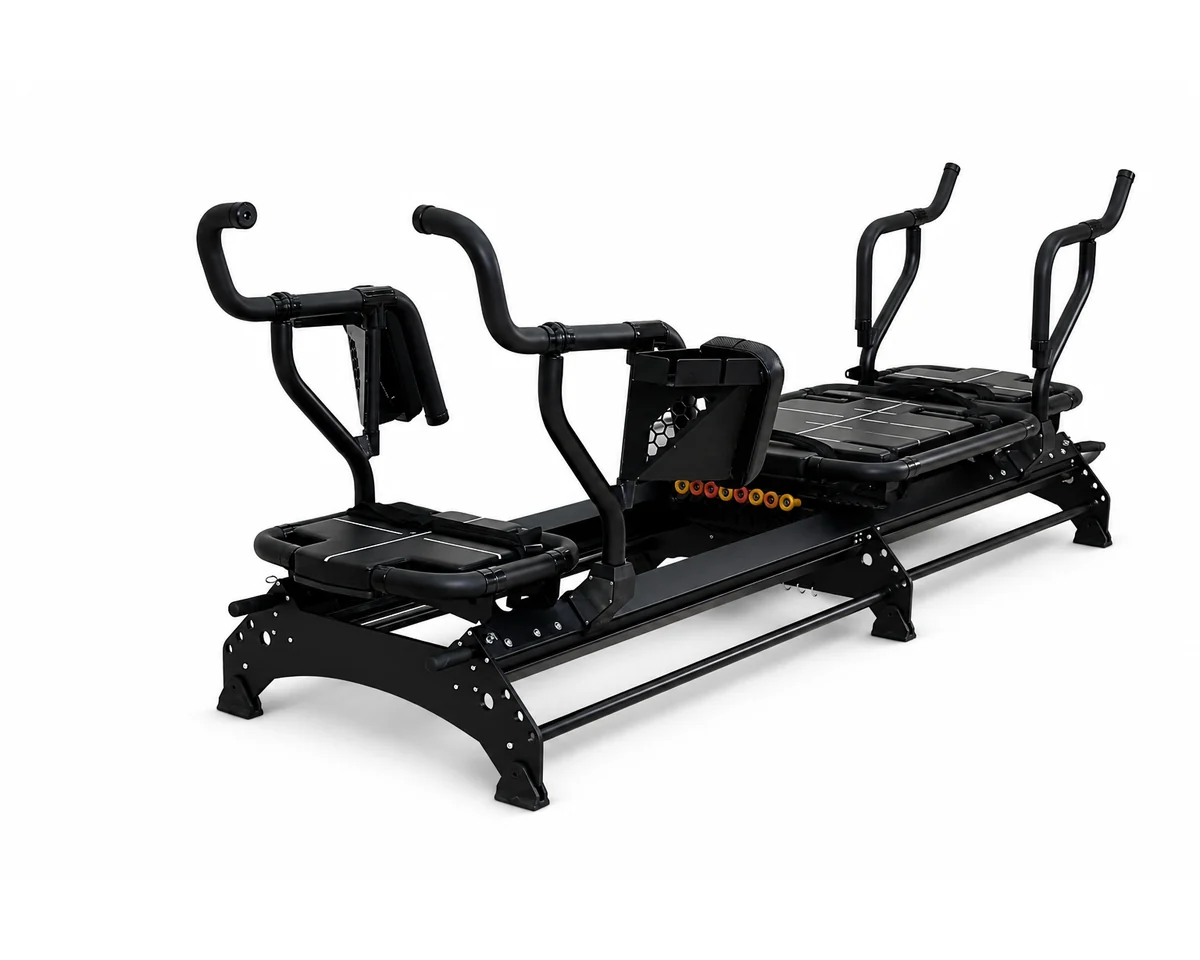 CP112 commercial Mega Reformer front angle