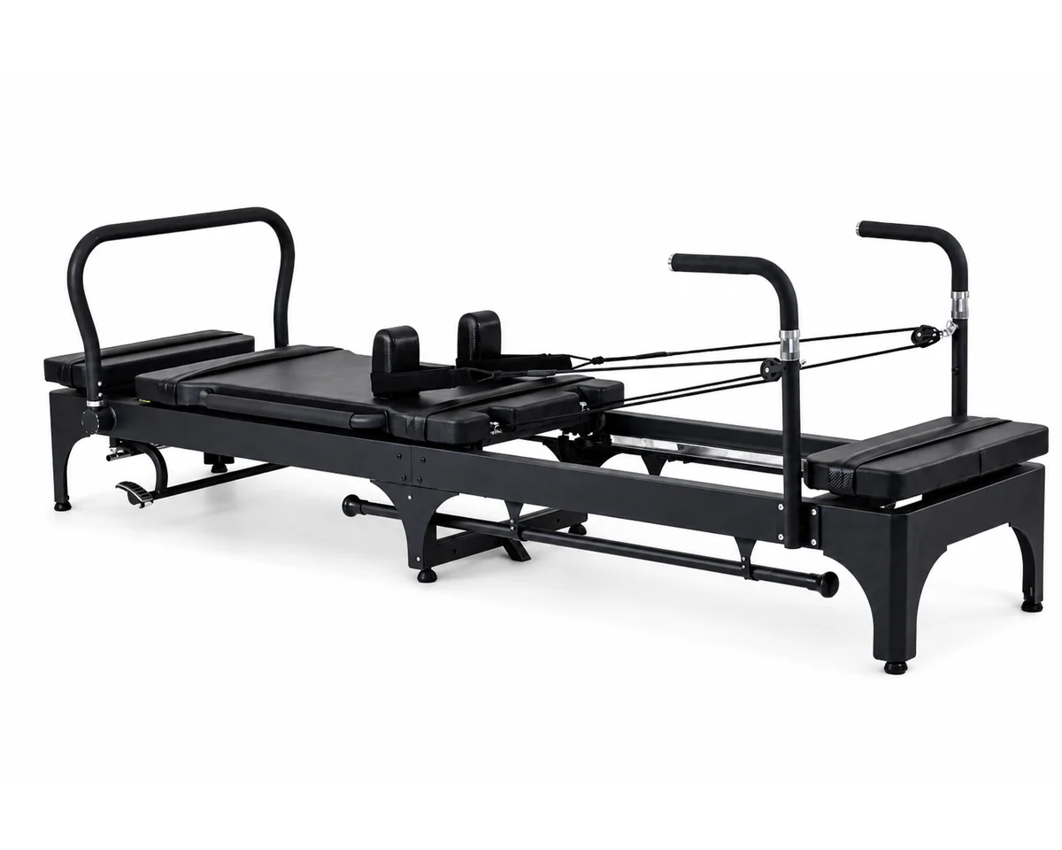 Commercial steel Mega Reformer CP113 front angle