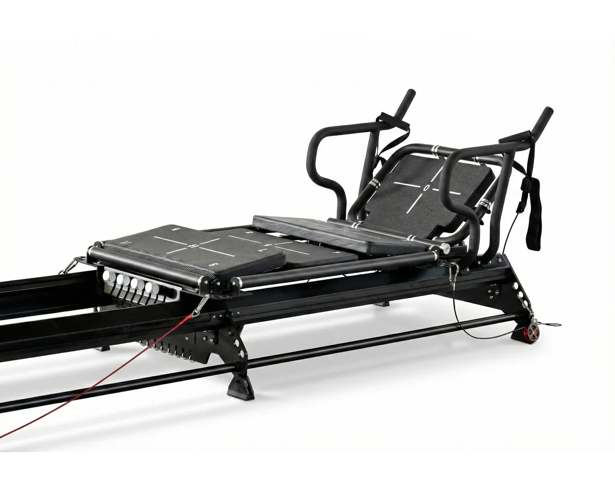 Commercial steel Mega Reformer CP118 side view