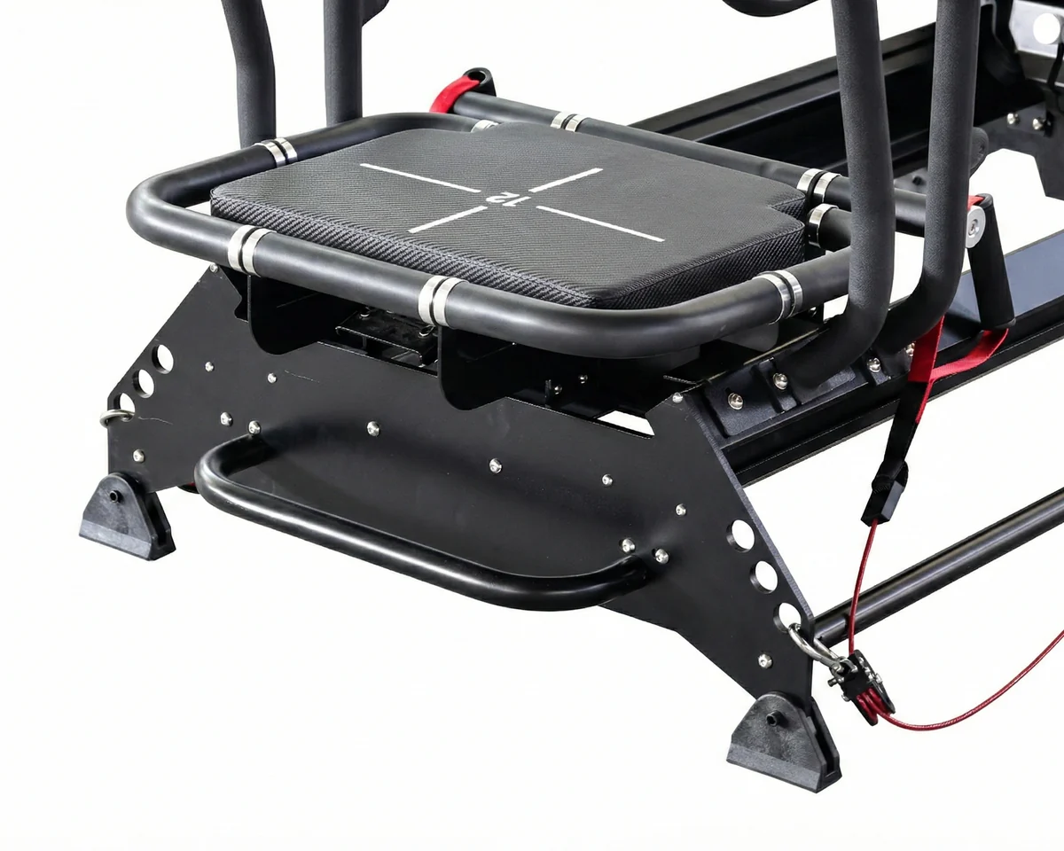 CP118 Mega Reformer front platform steel frame detail