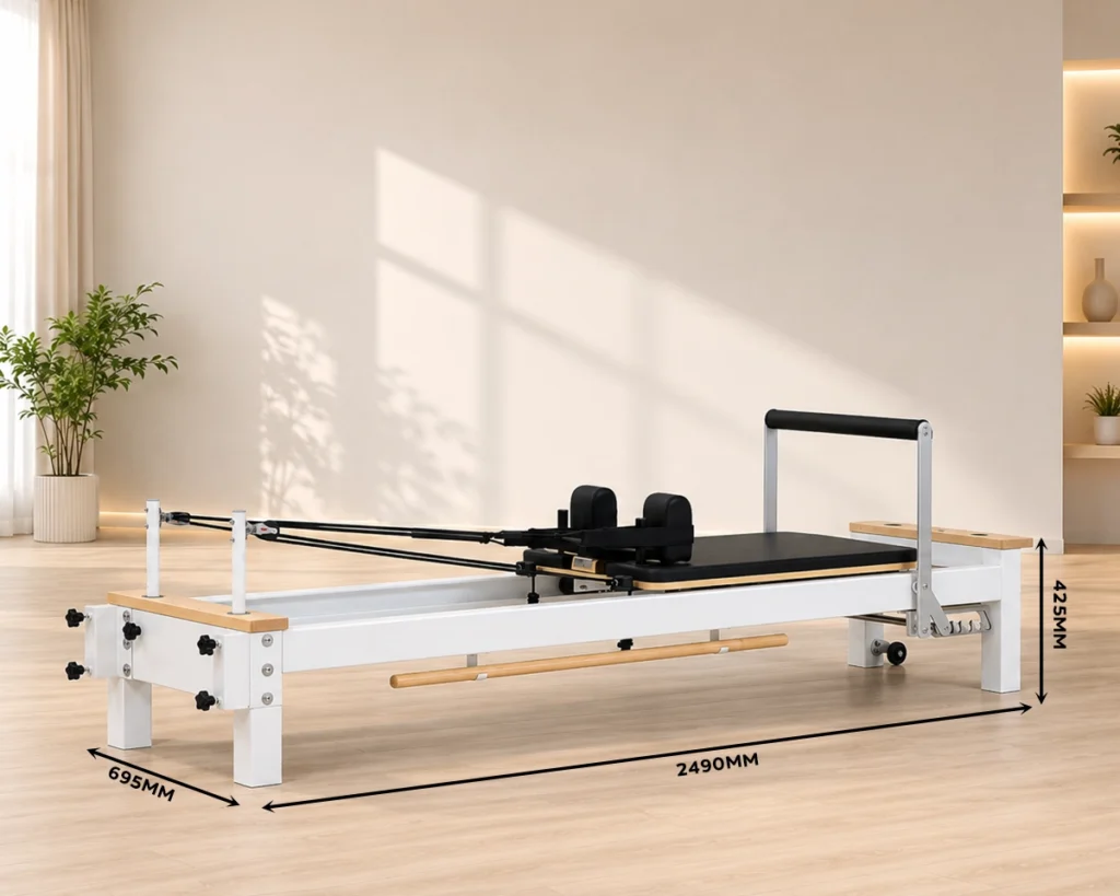 cp124-aluminum-pilates-reformer-size cp124-aluminum-pilates-reformer-size