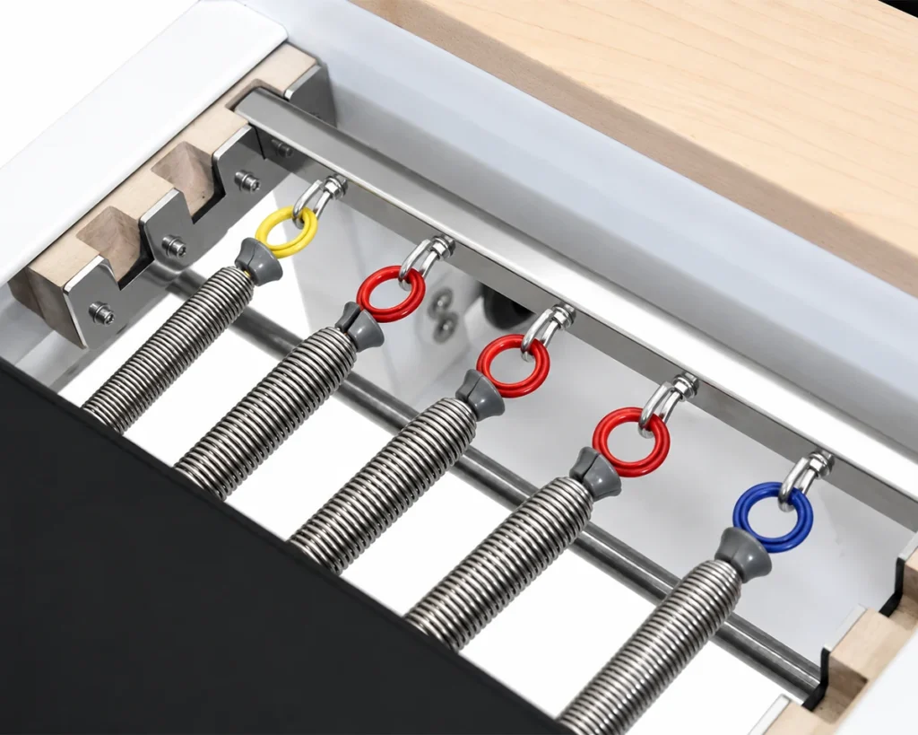 CP124 Pilates Reformer Spring System Detail CP124 pilates reformer spring system detail