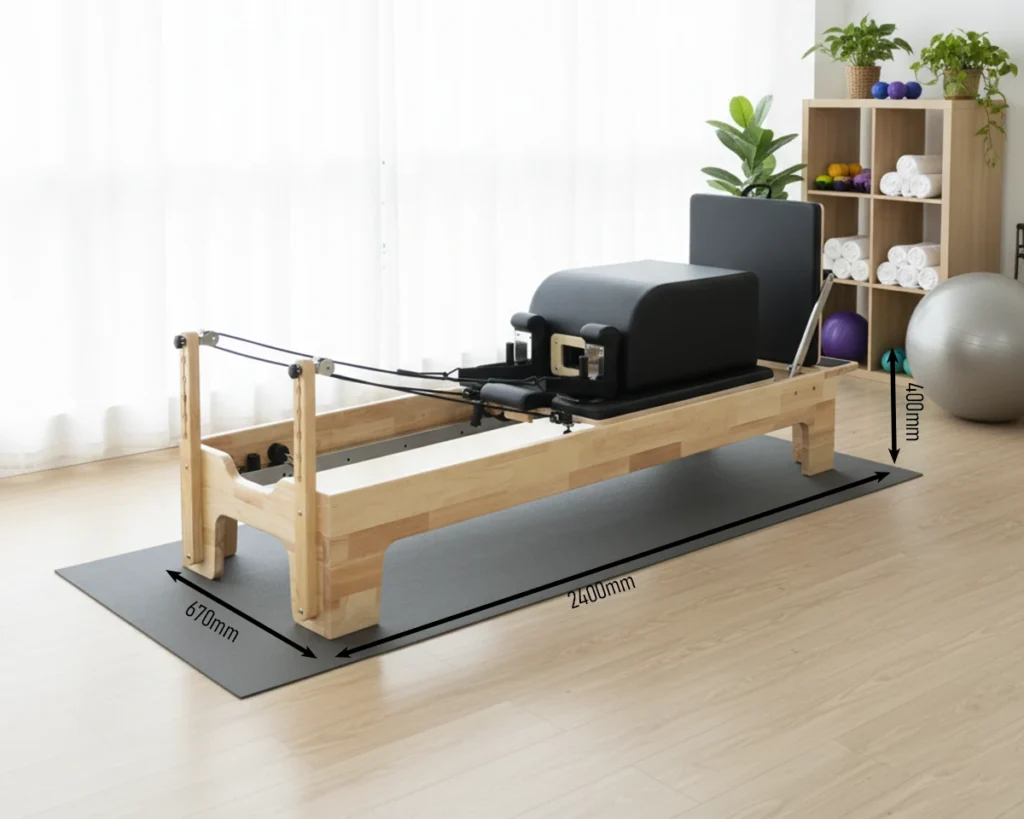 CP159 Oak Wood Project Pilates Reformer Size Chart CP159 oak wood project pilates reformer size chart
