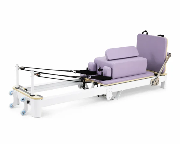 CP201 aluminum Pilates reformer with full upholstered carriage