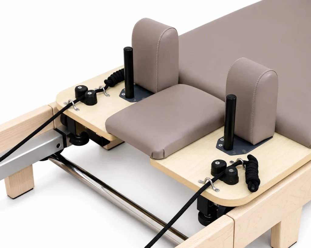 CP204 Maple Reformer Carriage and Shoulder Rests CP204 Maple Reformer Carriage and Shoulder Rests