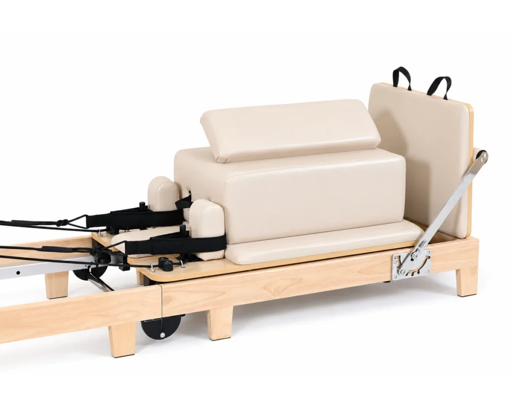 cp205-oak-folding-pilates-reformer-beige-side-view