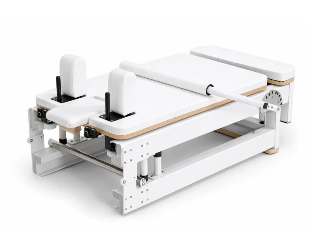 CP221 Compact Folding Pilates Reformer Folded View CP221 Compact Folding Pilates Reformer Folded View