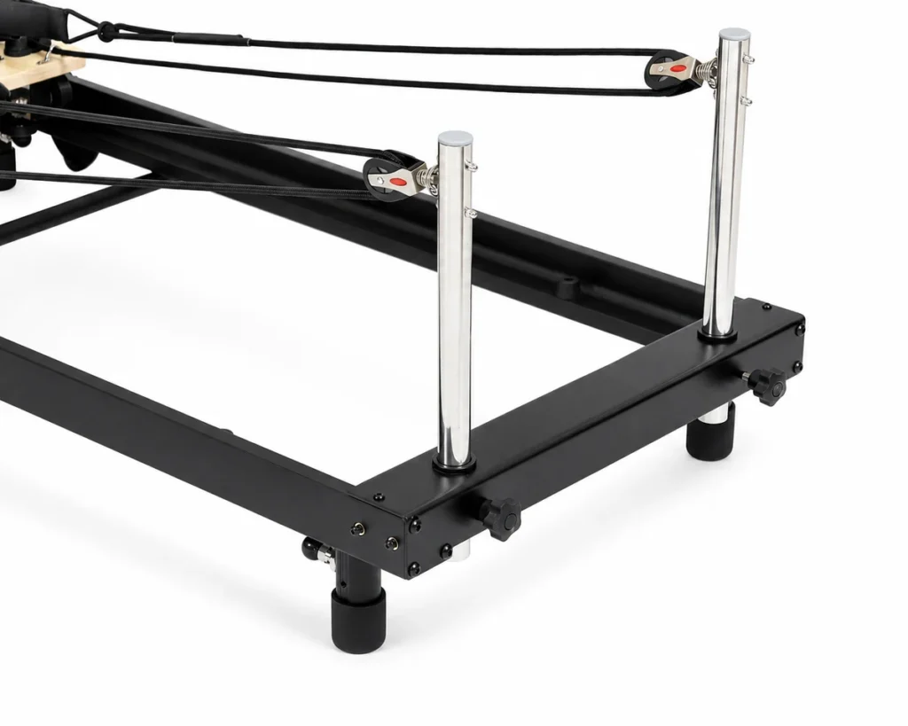 cp223-pilates-reformer-rope-risers-front-frame-detail