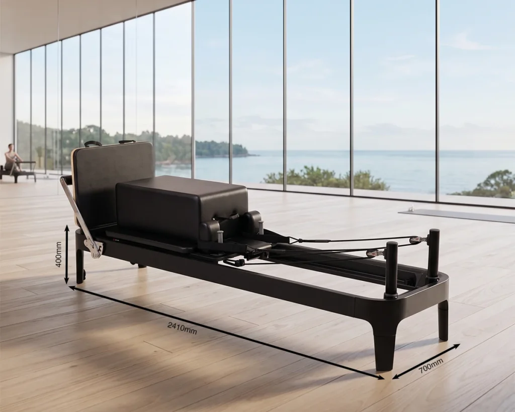 cp701-aluminum-pilates-reformer-size-view