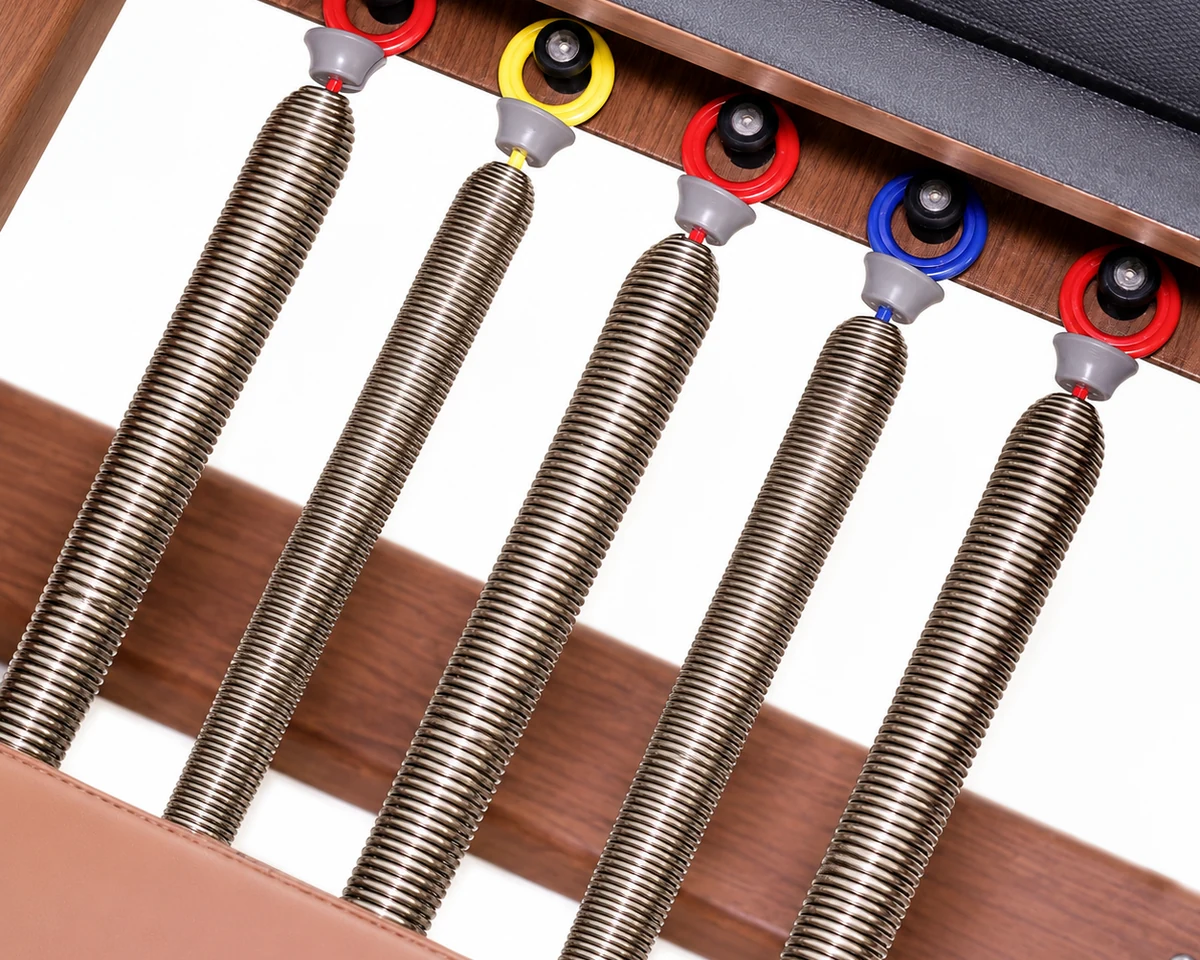 CP125 color-coded piano wire spring system