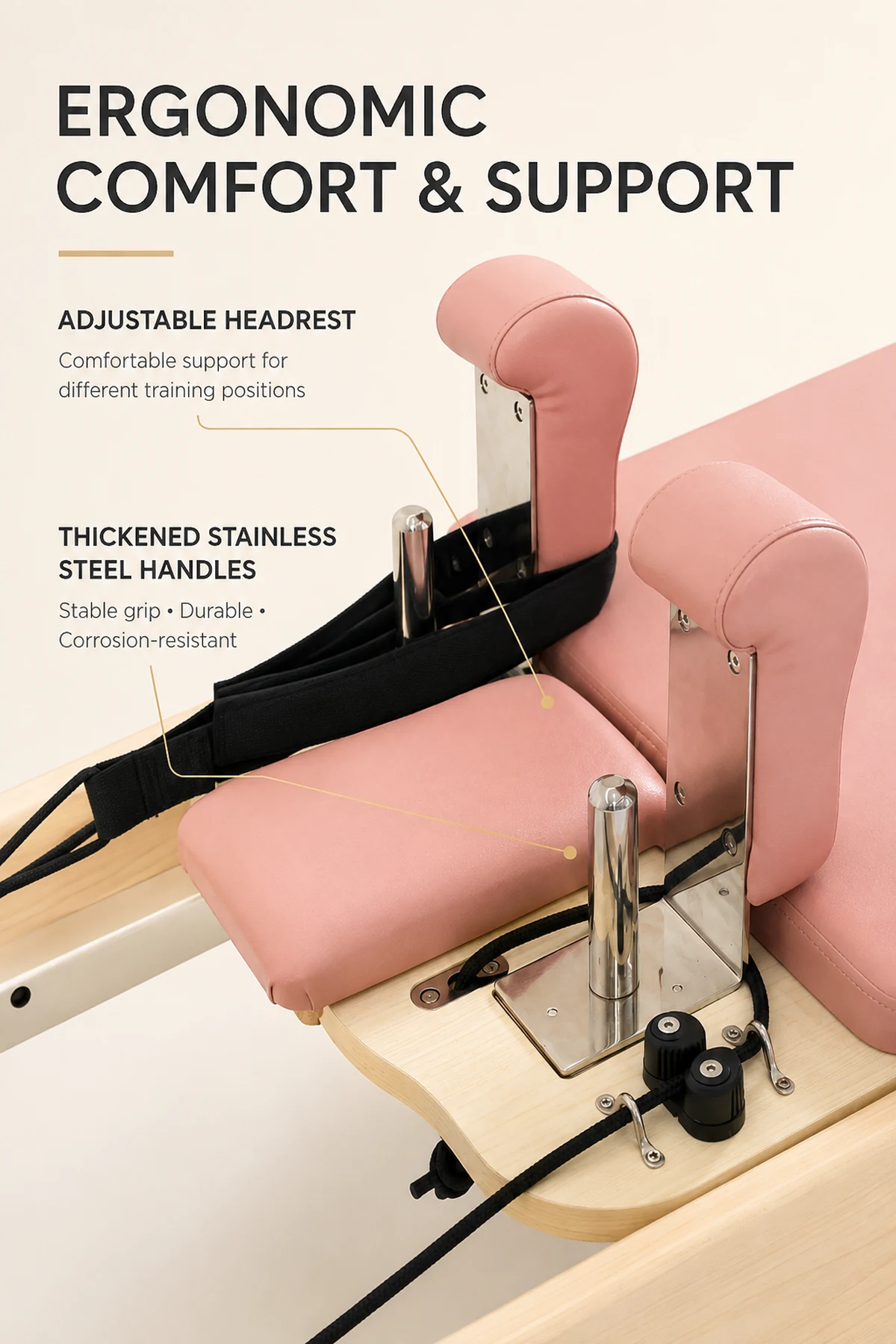 CP167 adjustable headrest and ergonomic support