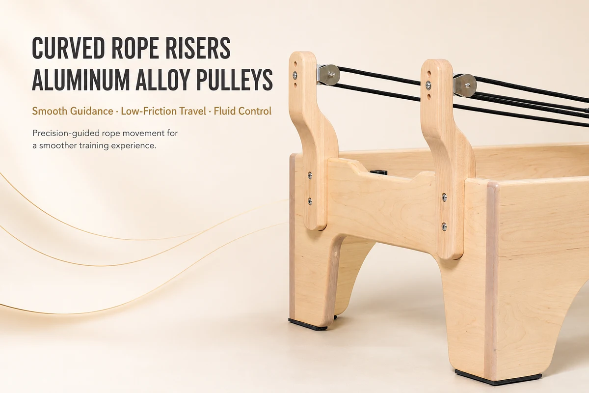 CP167 curved rope risers and aluminum pulleys