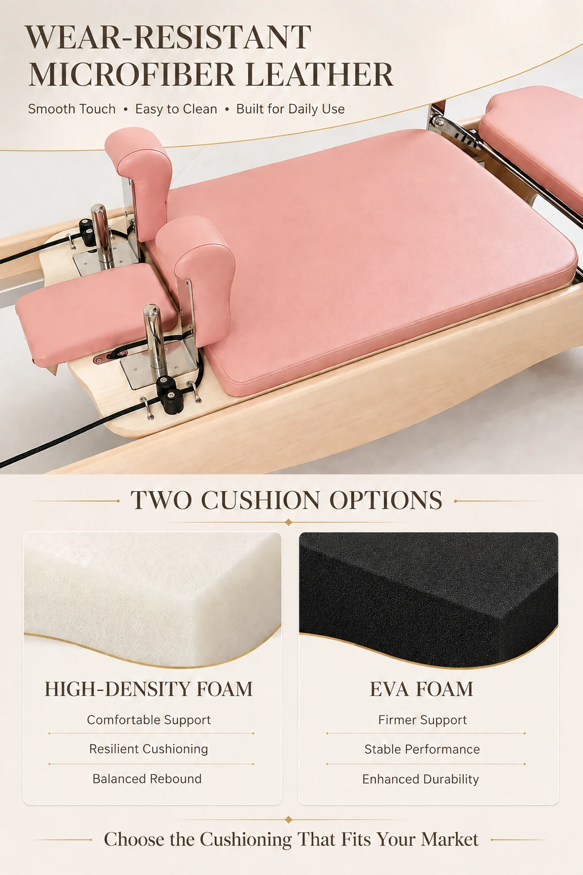CP167 microfiber leather and cushion options