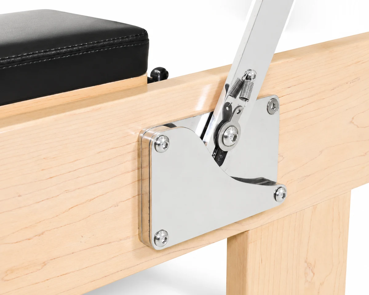 CP168 maple Pilates reformer adjustable footbar mechanism