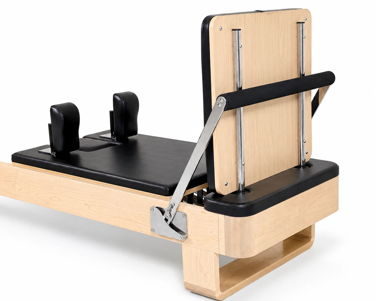 CP168 maple Pilates reformer with padded jump board