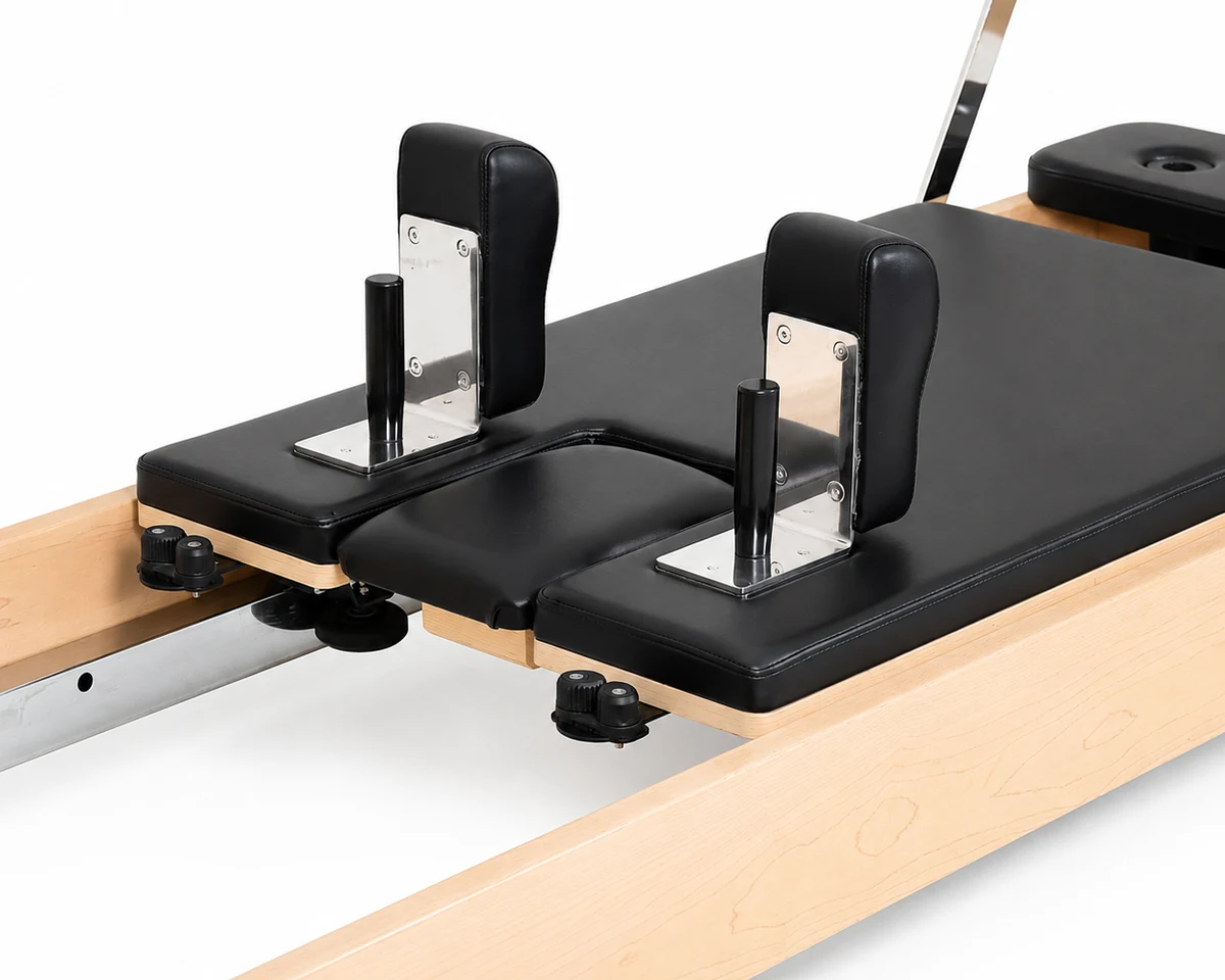 CP168 maple wood Pilates reformer shoulder rests and carriage