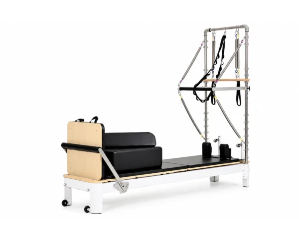 CP304 White Aluminum Pilates Reformer with Half Tower