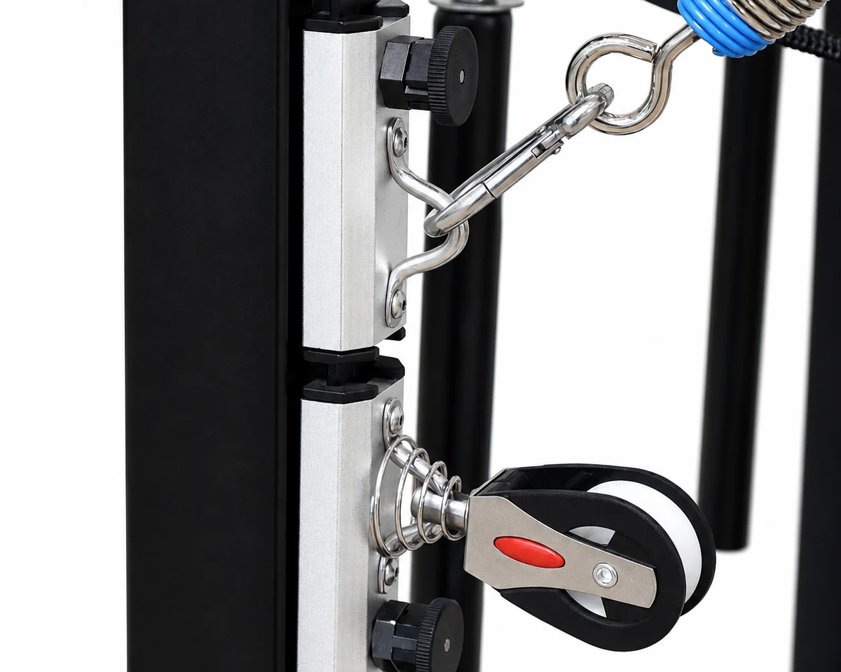 CP305 adjustable tower pulley and spring connection