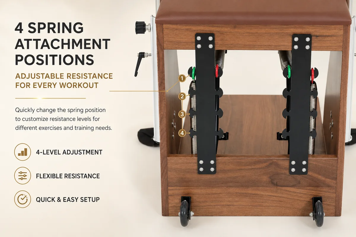 CP512 Wunda Chair adjustable spring rack and resistance system